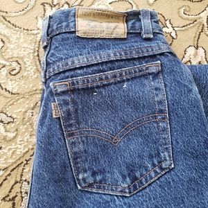 VINTAGE LEVI'S RARE 579 high rise made in USA tapered jeans 25 NWOT 1980s XS